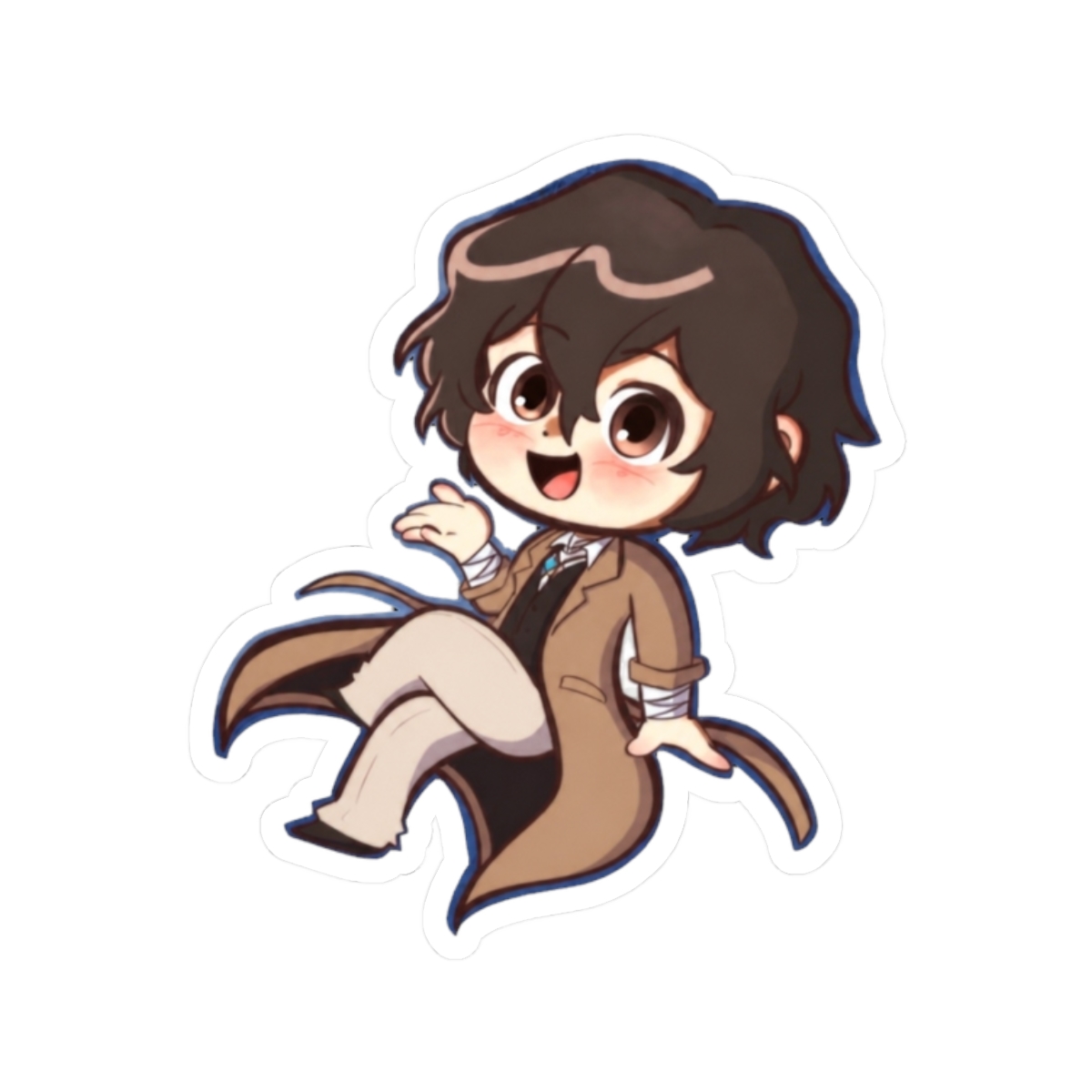 Bungo Stray Dogs | BSD Dazai Osamu Sticker - alternate angle 3, merchandise