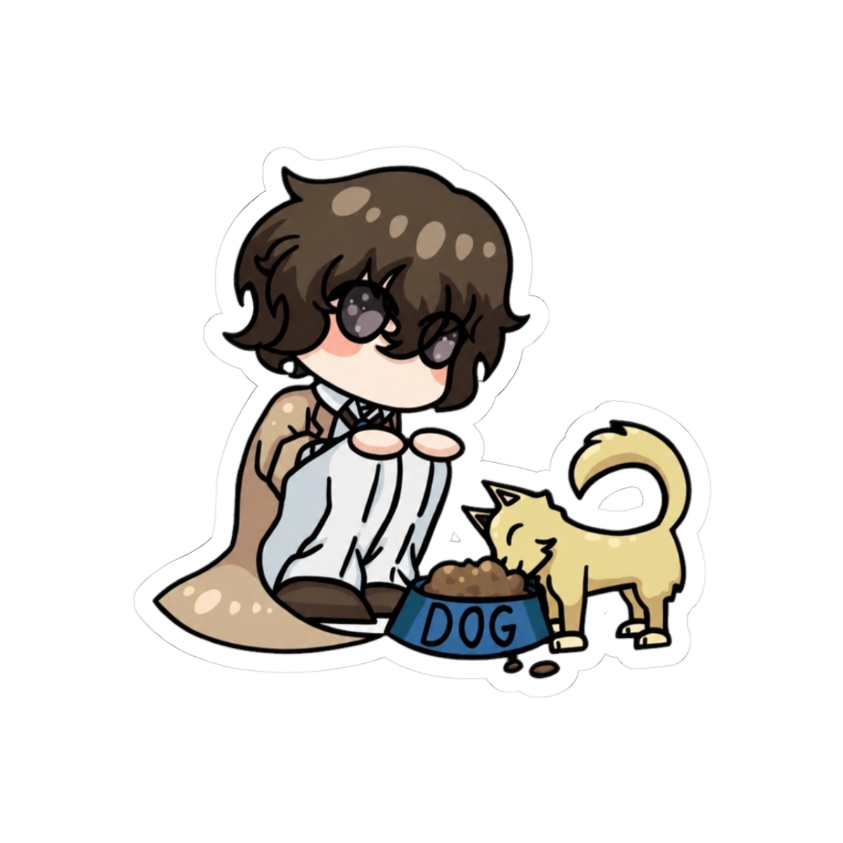 Dazai and a Puppy | Bungo Stray Dogs