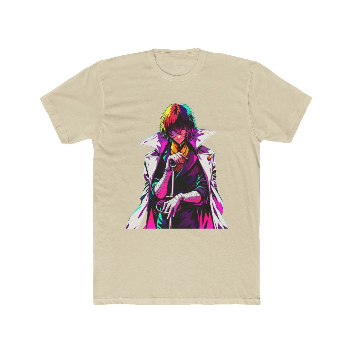 Dazai Osamu Neon Pop Art Print T Shirt | Bungo Stray Dogs